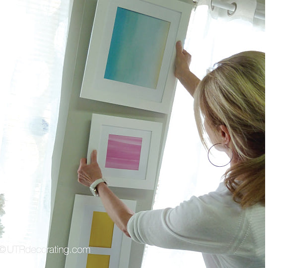 How to hang pictures vertically